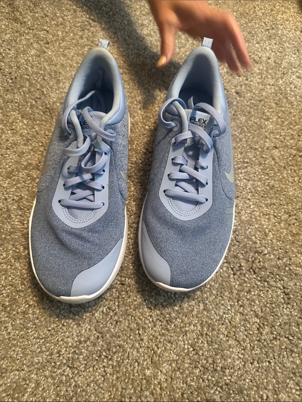Nike Light Blue Flex Running Sneakers